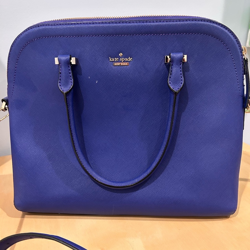 Kate Spade New York Blue Satchel Bag. Large